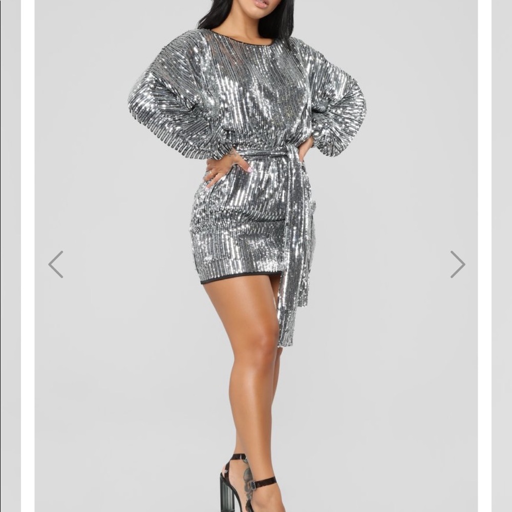 Black/ Silver Dress